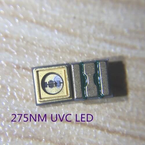 2pcs UVC UVA lamp beads 3535 deep UV disinfection led lamp beads 5-6V 270nm-280nm UV disinfection lamp beads