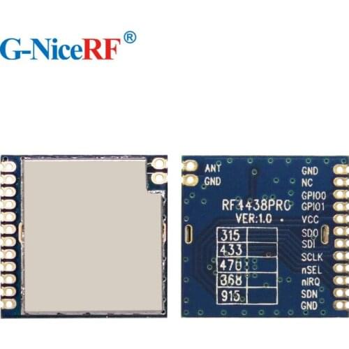 2PCS 100mW RF4438PRO Si4438 433MHz SPI Interface FSK Embedded RF Module