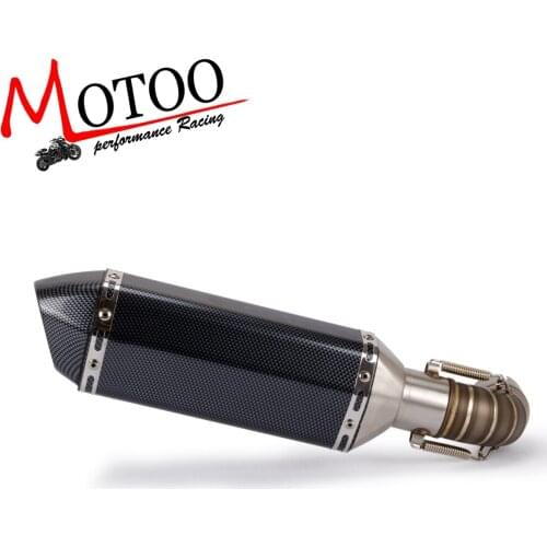 Motorcycle Slip-On Middle Pipe Link with Exhaust Muffler Exhaust Slip On For Honda CB1000R CB 1000 R CBR 1000R 2008-2016