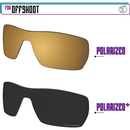 EZReplace Polarized Replacement Lenses for - Oakley Offshoot Sunglasses - BlackPPlus-GunmetalP