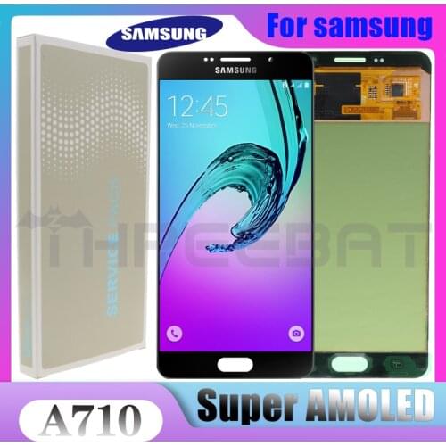 For Samsung GALAXY A7 2016 A710 LCD touch screen digitizer component replacement for 5.5" SAMSUNG A710 capacitive screen