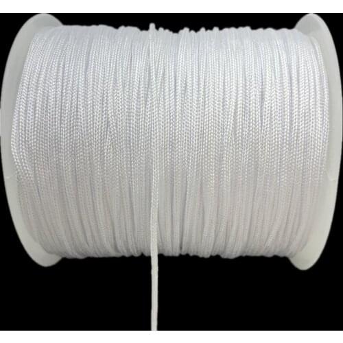 0.5/0.8/1.0/1.5mm White Nylon Cord Rope Chinese Knot Macrame Cord Rope For Jewelry Making DIY Shamballa Bracelet