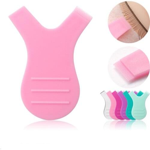10PCS Plastic Eyelash Perming Stick Lashes Extension Graft Mini Y Shape Comb Brush Lash Lifting Curler Applicator Makeup Tools