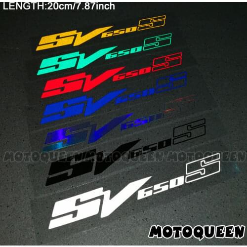 2PCS Motorcycle body Wheels Fairing Helmet Tank Pad decoration logo reflective Accessories Sticker Decals For SUZUKI SV650S