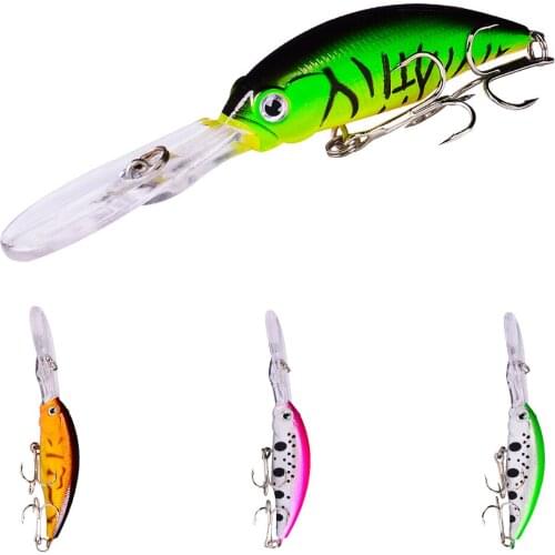 3D Eyes Fishing Lure 1PCS 100MM 8G Minnow Outdoor Fishing Crank Bait Bionic Fishing Tackle Floating Hard Bait Fishing Tools