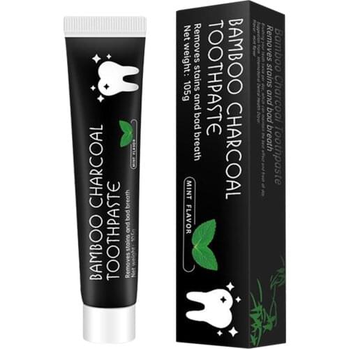 5Pcs Black Activated Carbon Teeth Whitening Toothpaste Polish Teeth