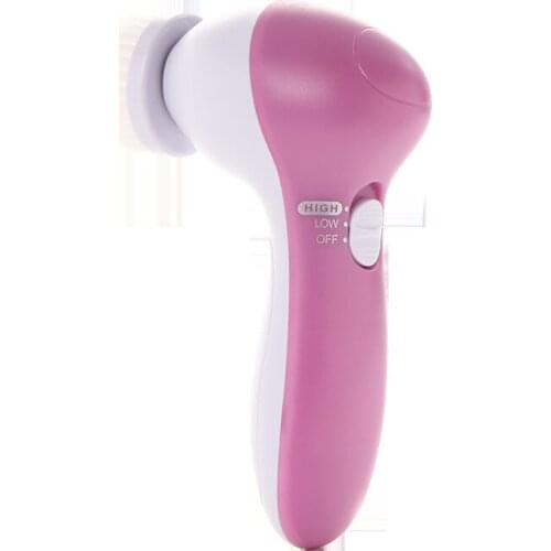 5 in 1 Face Cleansing Beauty Silicone Facial Brush Deep Cleaning Pore Cleaner Face Massage Skin Care Waterproof Facial Brush