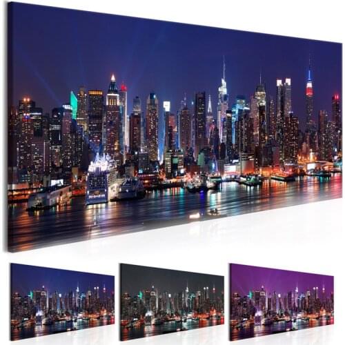 High Rise Buildings Wall Art City Night View Large Diamond Painting 5D DIY Diamond Embroidery,Cross Stitch,diamond Mosaic Sale