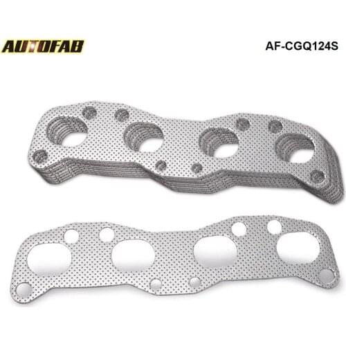 10PCS/LOT Performance Aluminum Gasket Exhaust Header For NISSAN SILVIA 180SX 200SX CA18 CA18DET AF-CGQ124S