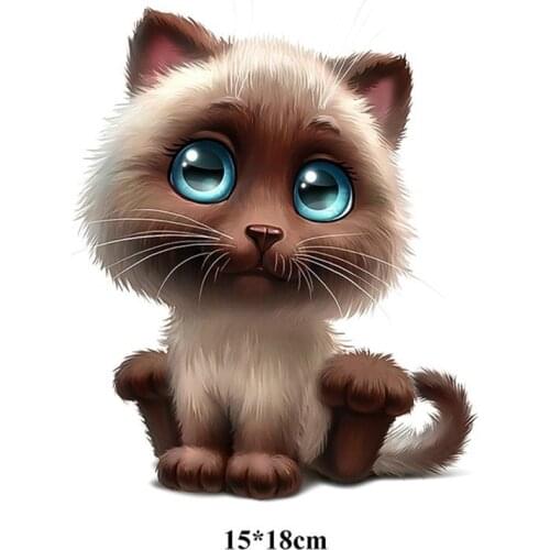 15 * 18CM Car 3D Reflective Sticker Anime Funny Personality Kitty Sticker Car Cover Scratch Car Stickers