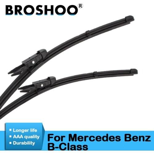 BROSHOO Car Windshield Wiper Blade Natural Rubber 2005 To 2018 For Mercedes Benz B Class W245 W246 B180 B200 Accessories Styling