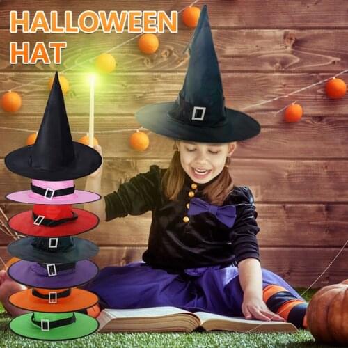 Halloween Witch Hat Costume Props Wider Reliable Adult Womens Black Witch Hat For Halloween Costume Party Accessory