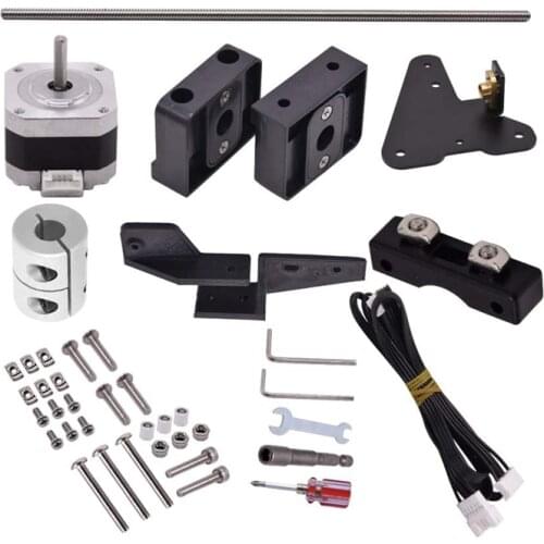 3D Printer Accessories Dual Z Axis Leading Screw Rod Upgrade Kit with Stepper Motor Replacement for Creality Ender 3