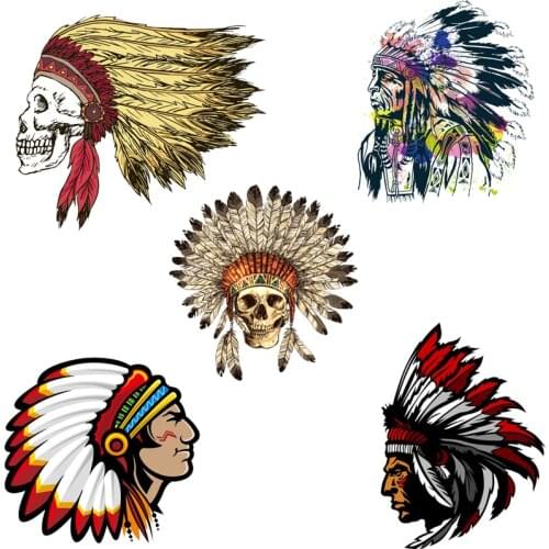 Iron on Patches Indian Patch for Clothing Sticker Application Heat Transfer Decor Badges Diy T-shirt Stranger Things Print E