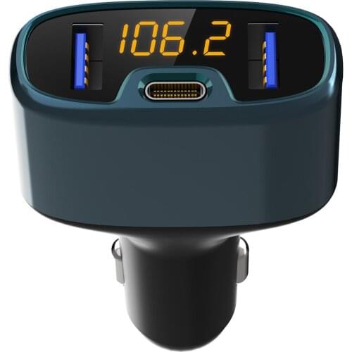New C52S Car Accessories HandsFree Bluetooth Car FM Transmitter Audio Dual USB Car Charge Car MP3 Player