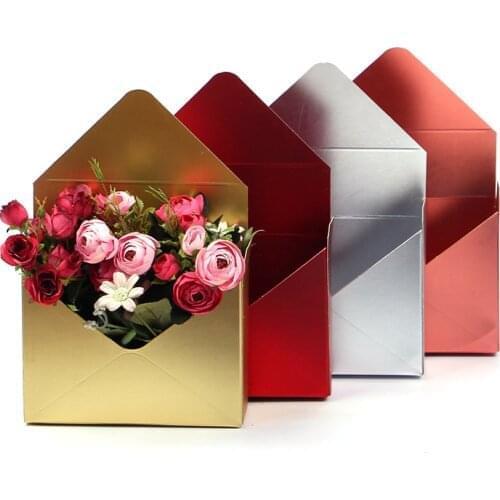 Wholesale Colorful Envelope Large Size Flower Gift Box Wedding Party Shop Decoration Background Flower Packaging Gift Box