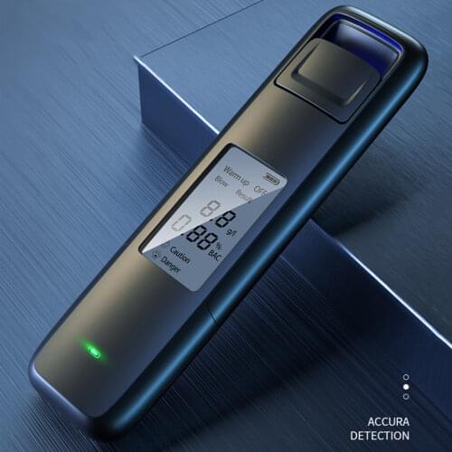 New Portable Non-Contact Alcohol Breath Tester with Digital Display Screen USB Rechargeable Breathalyzer Analyzer High Accuracy