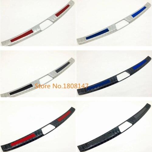 Car Stainless Steel Back Rear Pedal Door Scuff Plate Frame Inside Threshold Trunk 1pcs For Subaru Forester 2018 2019 2020