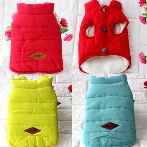 Pet Winter Coat Jacket Small Dog Clothes Yorkie Chihuahua Poodle Bichon Pomeranian Schnauzer Pet Clothing Vest Outfit Dropship