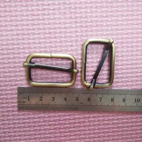 1 1/4 inch Bronze adjuster for bag straps 32mm antique brass rectangle slider buckles for bag