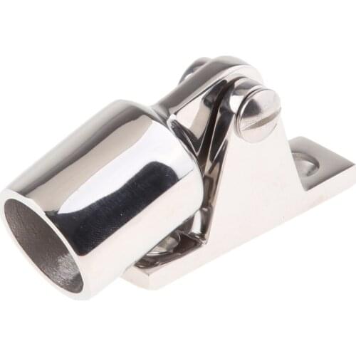1 Piece 22mm Diameter Hinge Mount 316 Stainless Bimini Top Marine Hardware