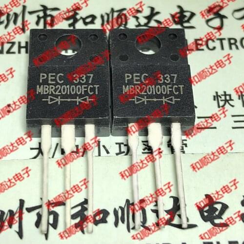 10pcs / lot MBR20100FCT new stock TO-220F 100V 20A