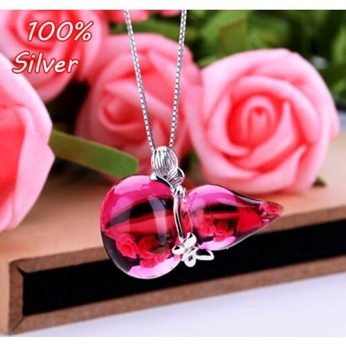 100% S925 sterling silver Color button diy gourd silver clasp jade wax turquoise 8MM 9MM hyacinth block pendant blank