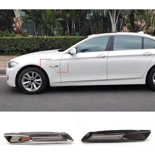 2Pcs LED Car Front Side Marker Blinker Lights For BMW 1 3 5 Series E81 E82 E87 E88 F30 E90 E91 E92 E93 E46 E60 E61