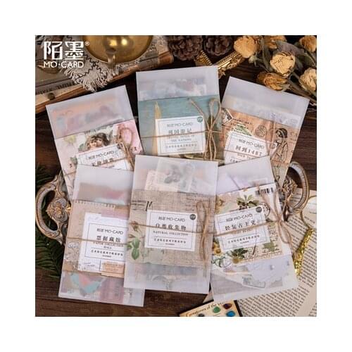 27 X Vintage Old Object Series junkJournal Decorative Washi Stickers Scrapbooking Stick Label Diary Stationery Album Stickers