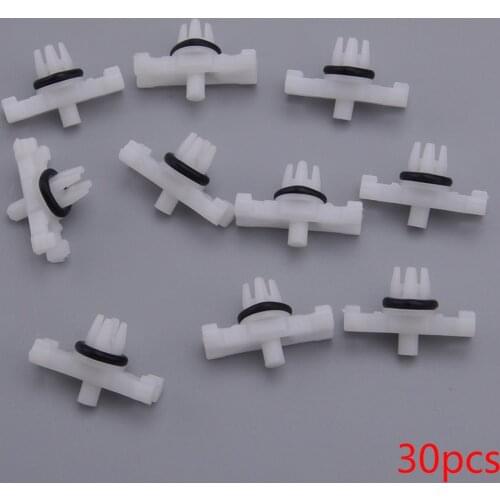 30pcs Roof Ledge Rain Gutter Moulding Trim Fastener Clip Fit For BMW 3 Series E46 1998-2012 2013 2014 51138204858 51134501967