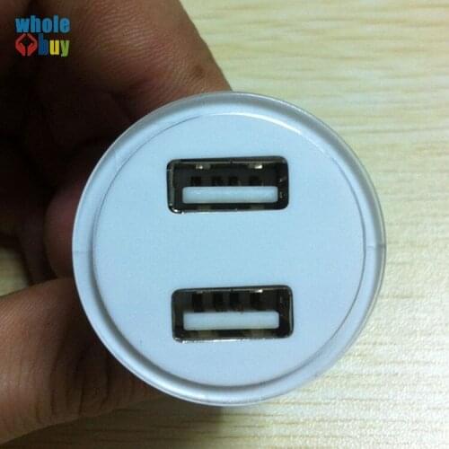 300pcs/lot 5V/2.1A Universal Dual USB Car Charger/halo Car Charger for iPhone 4S 5S 5C 5G Samsung S3 S4 HTC