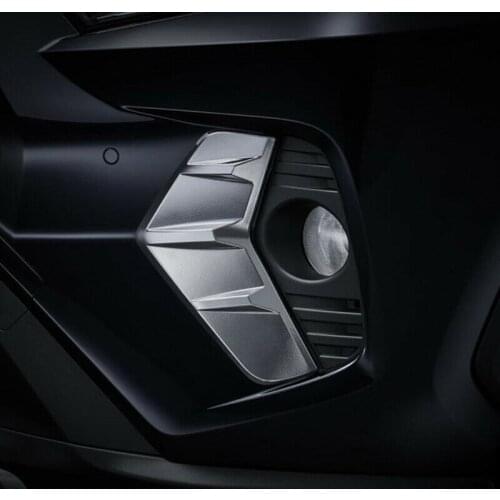 ABS Chromed Front Fog Lamp Light Decoration Frame Cover Trim For Toyota RAV4 2019 2020 Car Accessories