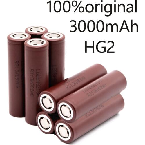 Veciikala HG2 18650 2900mAh Battery 3.7V30a High Discharge 18650 Rechargeable Batteries for HG2 18650 Flashlight Tools Battery
