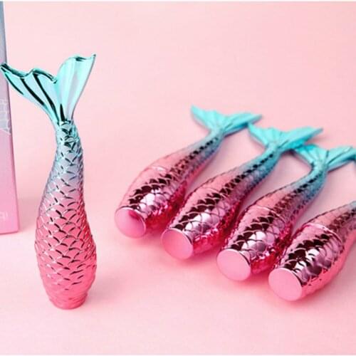 3ml Gradients Color Mermaid Lip Glaze Bottles 5pcs Empty Gloss Tubes Lipstick Refillable Dispenser Vials Cosmetic Container