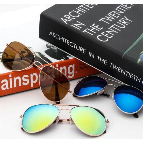 MXDMY 2018 Hot Fashion Boys Girls Baby Child Classic Retro Cute Sun Glasses Children Goggle Girls Alloy Sunglasses