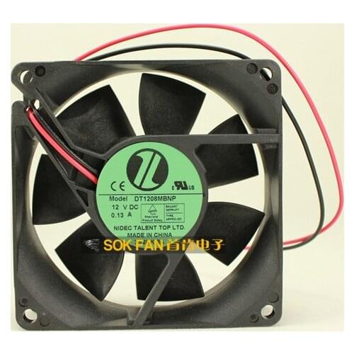 NEW NIDEC DT1208MBNP 12V 0.13A ball bearing 8025 cooling fan