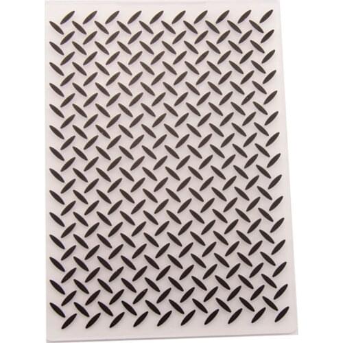 Black Stripe Pattern Plastic Embossing Folders For Diy Scrapbooking Photo Album Plastic Template Rectangle 14.8cm x 10.5cm 1 Pc