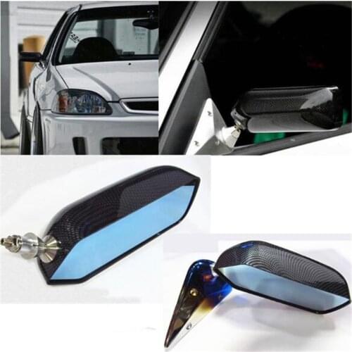 GP F1 Type Side Mirror Wing Mirror Convex Glass carbon look Universal (LH+RH)