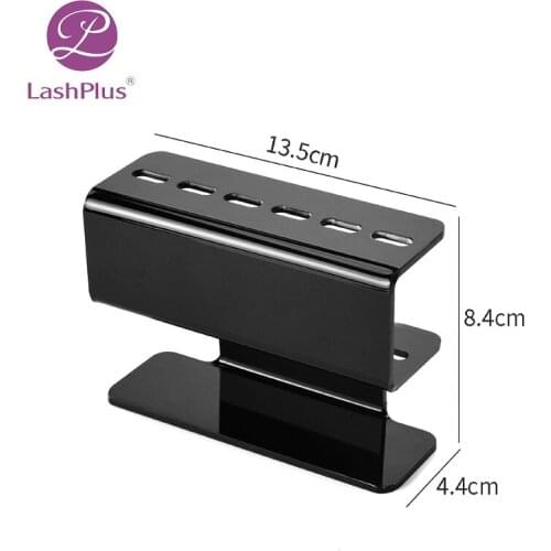 1 Set Acrylic Eyelash Tweezer Storage Holder 6Pcs Durable Convenient Tweezers Stand Shelf Holder Eyelashes Extension Makeup Tool