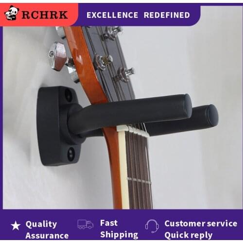 1pcs Guitar Hanger Hook Holder Wall Mount Stand Rack Bracket Display Guitar Bass Screws Accessories Universal 2021 New black Hot