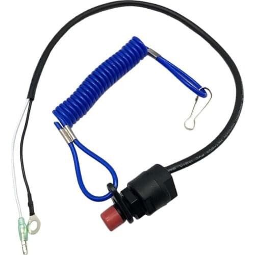 2x Kill Outboard Motor Kill Stop Switch & Safety Lanyard for