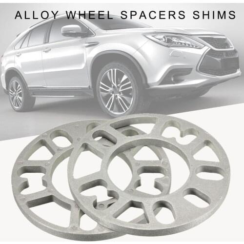 2pcs Universal 10mm Alloy Aluminum Wheel Spacers Shims Plate For 4/5 Stud Wheel 4x100 4x114.3 5x100 5x108 5x114.3 5x120