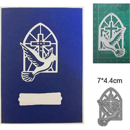 Dove of peace by the window 2021 New metal cutter mould diy photo album scrapbook card making stamp embossing decoration mould