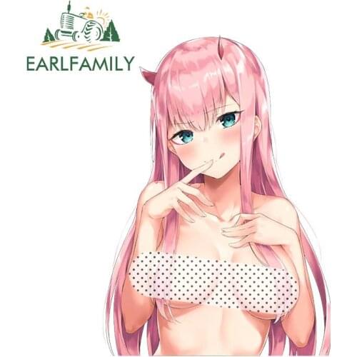 EARLFAMILY 13cm Super Sexy Beauty Darling in the Franxx Zero Two Anime JDM Vinyl Decal 3D Car Sticker Accessories