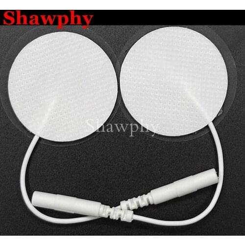 50pcs/lot Tens EMS Acupuncture Slimming massager Digital Therapy Machine Massager Round 30mm Electrode Pads 3cm Non-woven