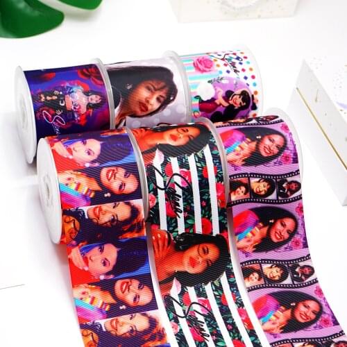 DIY Selena Printed Grosgrain Ribbon For Craft Supplies Sewing Accessories 5 Yards. 20790