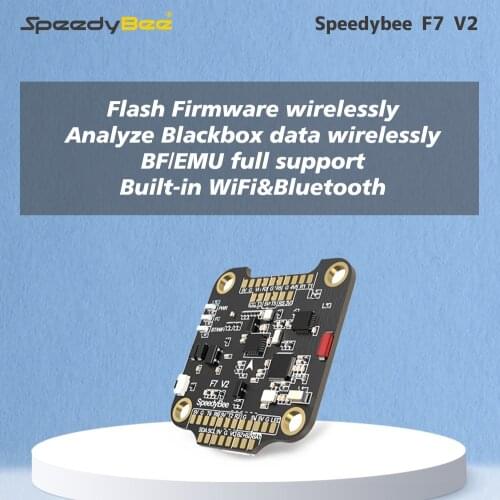 RunCam F7 AIO Speedy Bee FC Betaflight Bluetooth 8Pin Connector OSD Current Sensor Barom 5V for RC Drone Flight Controller