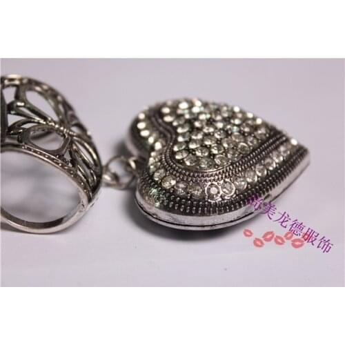 DIY Scarf charms heart pendant findings for scarf Alloy tube Jewelry Pendant Free shipment factory derect sale