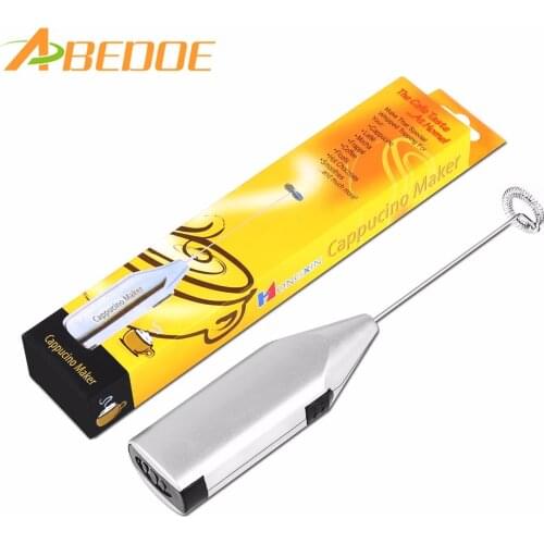 Electric Milk Frother Mini Automatic Handheld Foam Coffee Maker Egg Beater Milk Cappuccino Frother Kitchen Coffee Whisk Tool