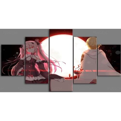HD Prints Canvas Wall Art Painting Seraph of the End Modular Pictures Home Anime Decoration Poster 5 Set Living Room Framework